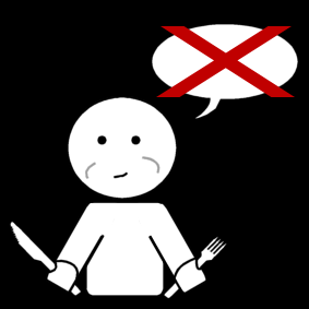 no talking with your mouth full